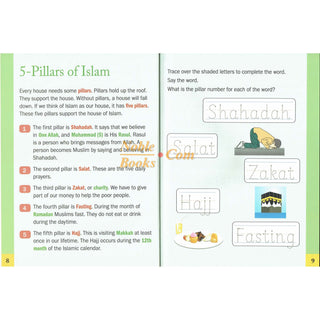 5-Pillars of Islam Activity Book (for Beginners) By Husain A. Nuri