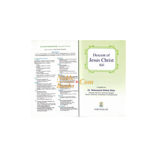 Descent of Jesus Christ By Dr. Muhammad Muhsin Khan (Pocket size)
