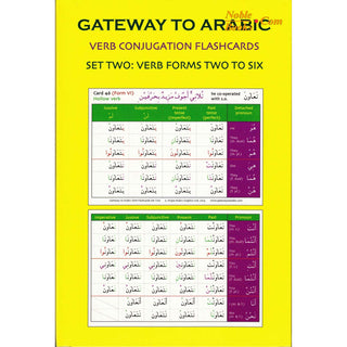 Gateway to Arabic Verb Conjugation Flashcards Set Two: Verb Forms Two to Six By  Imran Alawiye - Noble Books