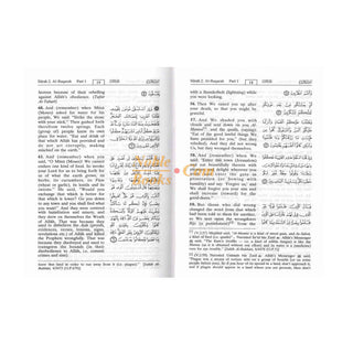 Noble Quran small Size (English and Arabic)