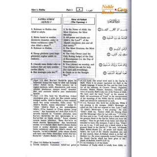 Quran in Turkish Language (The Noble Quran in Turkish Language with Tafsir)(Turkish, English and Arabic Language)