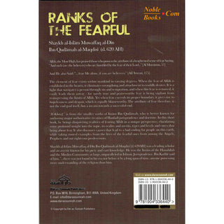 Ranks of the Fearful By Imam Ibn Qudamah Al-Maqdisi - Noble Books