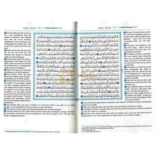 Saheeh International Quran( Arabic Text with English Meanings) Medium Hard cover