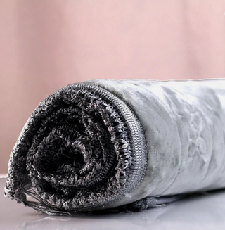 VELVET Prayer mat Dark grey Larger Size (80x120 cm)