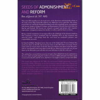 Seeds of Admonishment And Reform By Imam Ibn al-Jawzi - Noble Books