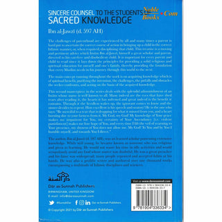 Sincere Counsel to the Seekers of Sacred Knowledge By Ibn Al Jawzi - Noble Books