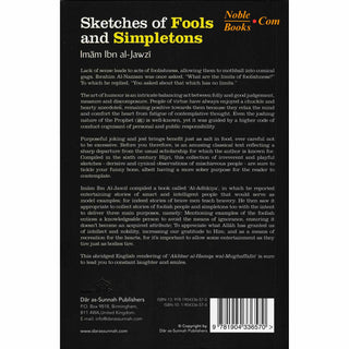 Sketches Of Fools And Simpletons By Abul-Faraj Ibn al-Jawzi - Noble Books