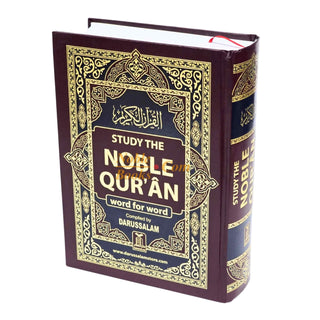 Study The Noble Quran Word-for-Word (Full Color in One Vol) By Dr. Muhsin Khan & Dr. Taqi-ud-Din Al-Hilali