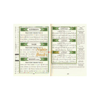 Tajweed Quran with meaning Translation and Transliteration in English Small 8x12 CM