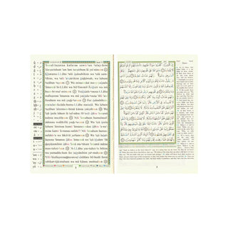 Tajweed Quran with meaning Translation and Transliteration in English Small 8x12 CM
