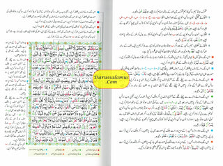 Tajweedi Quran with Urdu Tajweed Rules 16 Lines 8.5 x 6.0 Inch (7B) Hafzi Tajweedi, Medium Size