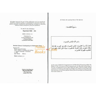 Teach Yourself Arabic Rules of Redaing & Writing By A. T. Ayyad