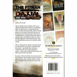 The Fitnah Of The Dajjal And Gog &amp; Magog By Abdur Rahman As-Sa'di
ISBN:9781641361026