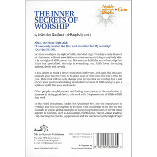 The Inner Secrets Of Worship By Imam Ibn Qudamah Al-Maqdisi - Noble Books