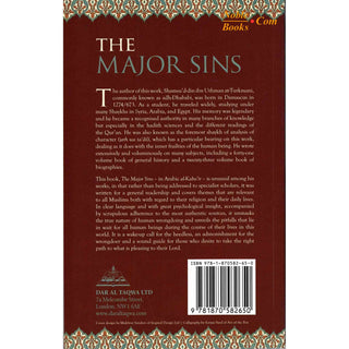 The Major Sins By Imam Shams ad-Din adh-Dhahabi