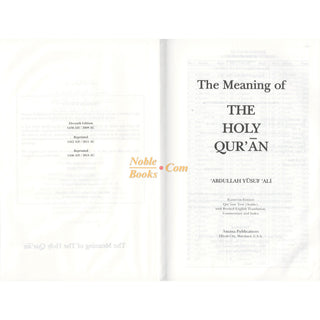 The Meaning of The Holy Qur'an by Abdullah Yusuf Ali, New Edition With Revised Translation, Commentary And Newly Compiled Comprehensive Index By Abdullah Yusuf Ali
ISBN:9781590080252