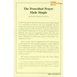 The Prescribed Prayer Made Simple (English and Arabic Edition) By Tajuddin B. Shu'aib