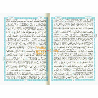 The Quran Arabic Only , 16 Lines Pakistani / Indian/ Persian Script (Size 9.7 x 6.8 Inch) (Ref 8) Cream Paper