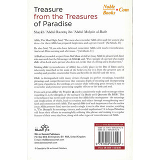 Treasure From the Treasures of Paradise By Shaykh Abdur Razaaq Bin Abdul Muhsin Al-Badr - Noble Books