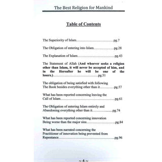 The Best Religion For Mankind By Shaykh Saalih Ibn Fawzan ibn Abdullah al-Fawzan